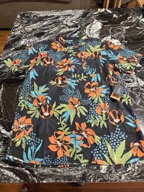 Roark Journey SS Woven Shirt Tahiti Nui Mens Size Medium NWT $79 RW623